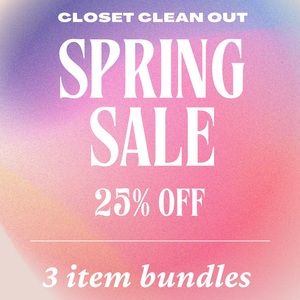 Spring Sale 25% of all bundles with 3 items or more